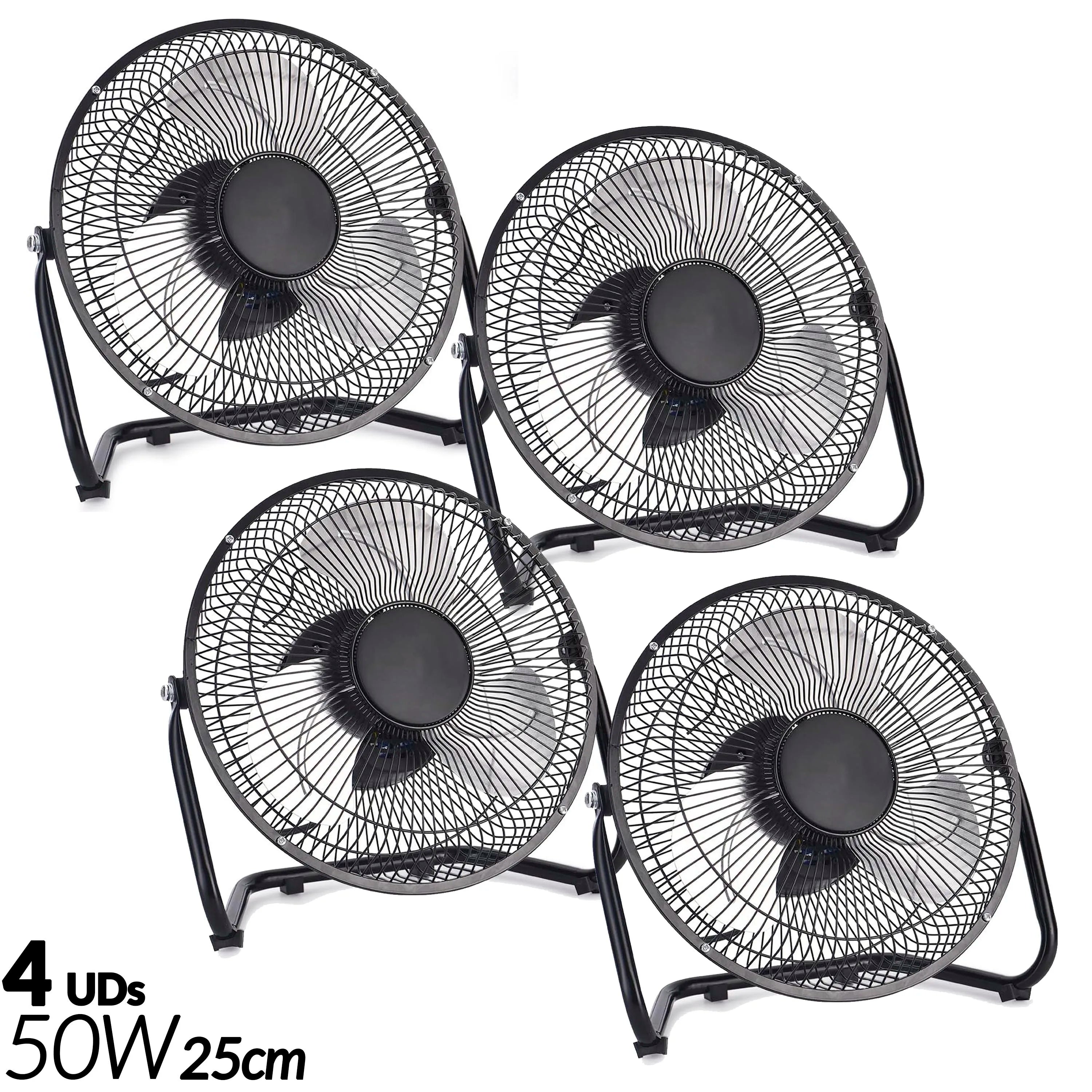 Table or Paread Floor Fan 38W 50W 120W 10" to 18" Inches 3 Speeds Robust 3 Powerful Blades Adjustable Tilt Security Grille Option Wall Mount
