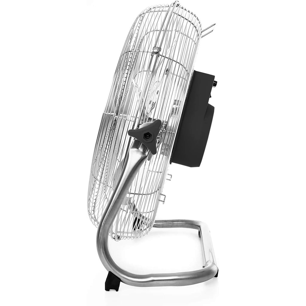 Table or Paread Floor Fan 38W 50W 120W 10" to 18" Inches 3 Speeds Robust 3 Powerful Blades Adjustable Tilt Security Grille Option Wall Mount