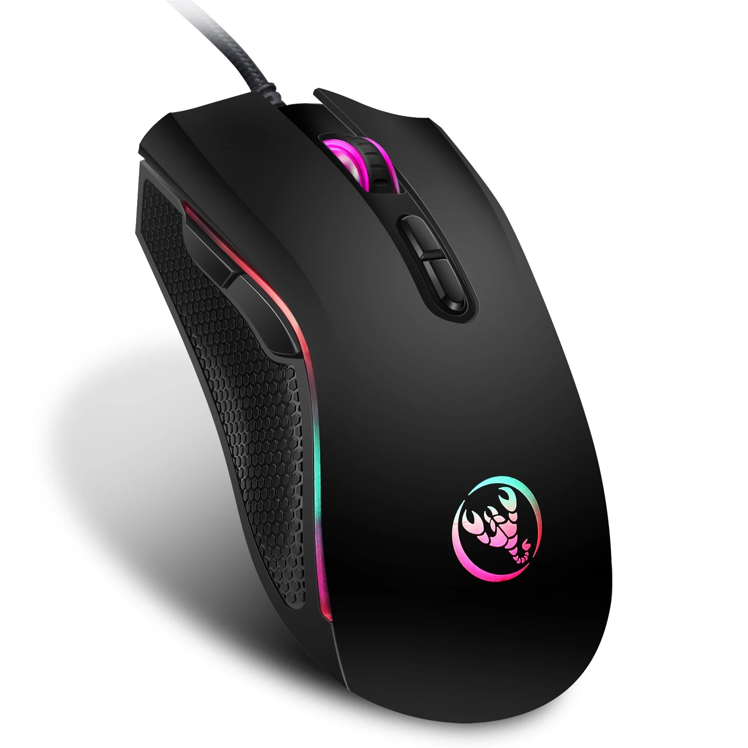 Gaming One-Handed Keyboard And Mouse Set with 35 Keys, Dual-Color Injection Molded Keycaps, Colorful Backlight, USB Plug-And