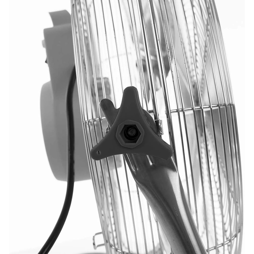 Table or Paread Floor Fan 38W 50W 120W 10" to 18" Inches 3 Speeds Robust 3 Powerful Blades Adjustable Tilt Security Grille Option Wall Mount