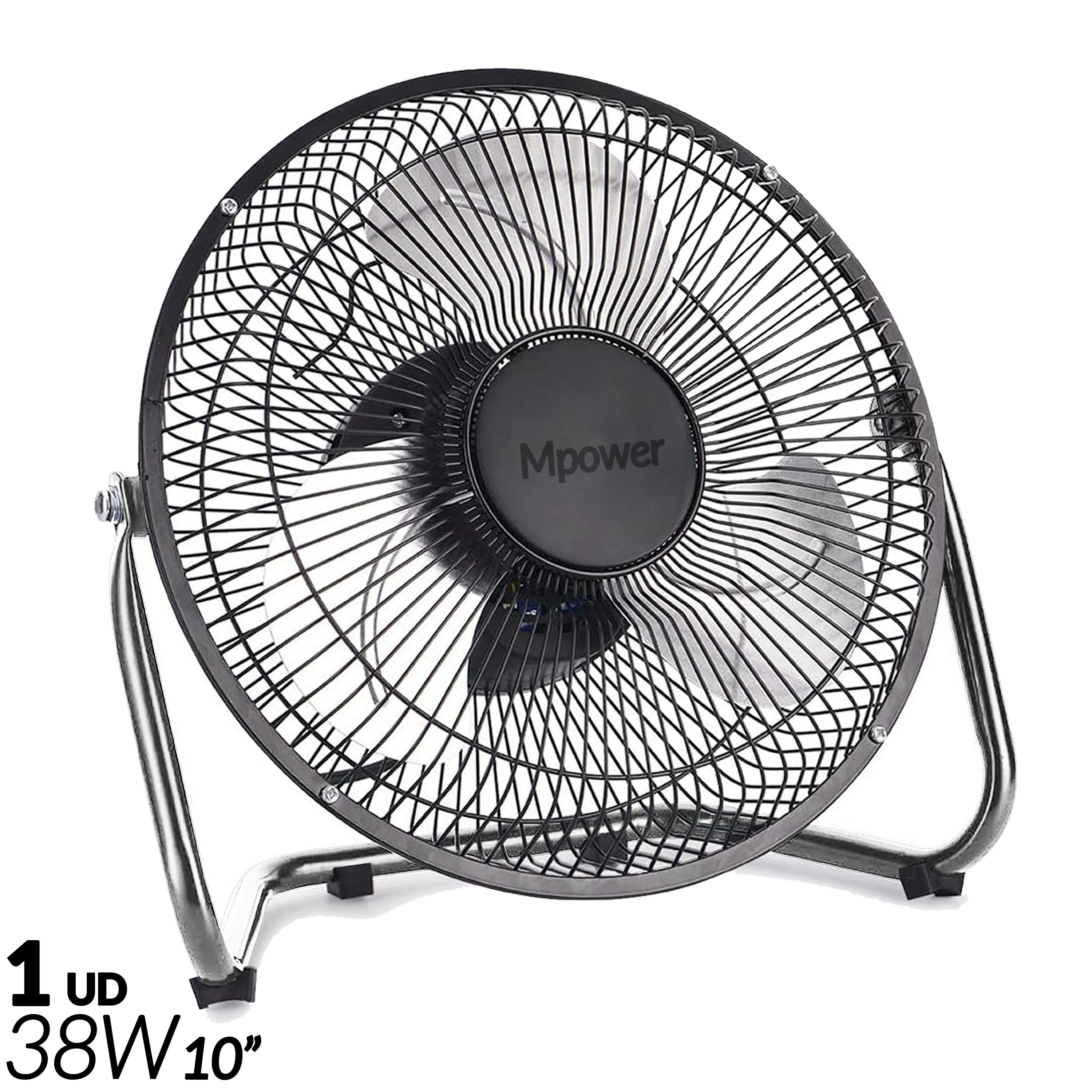 Table or Paread Floor Fan 38W 50W 120W 10" to 18" Inches 3 Speeds Robust 3 Powerful Blades Adjustable Tilt Security Grille Option Wall Mount