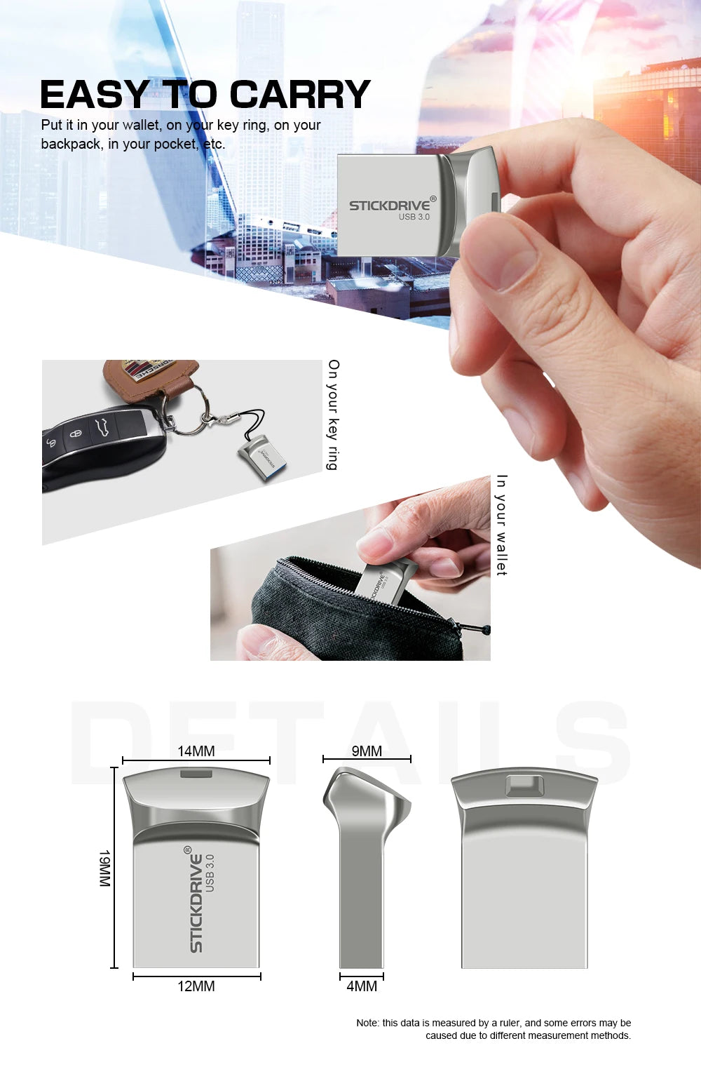 Mini usb 3.0 Flash Drive 128GB 64GB 32GB 16GB high speed usb флэш-накопители memory Flash USB3.0 Stick small u disk
