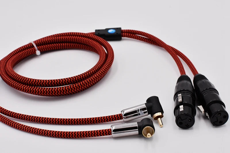 Premium Audio Cable Dual XLR Female to Dual RCA Male for AMP Sound Mixer 2RCA to 2XLR Regular 3 Pin OFCCable 1M 2M 3M 5M 8M 15M