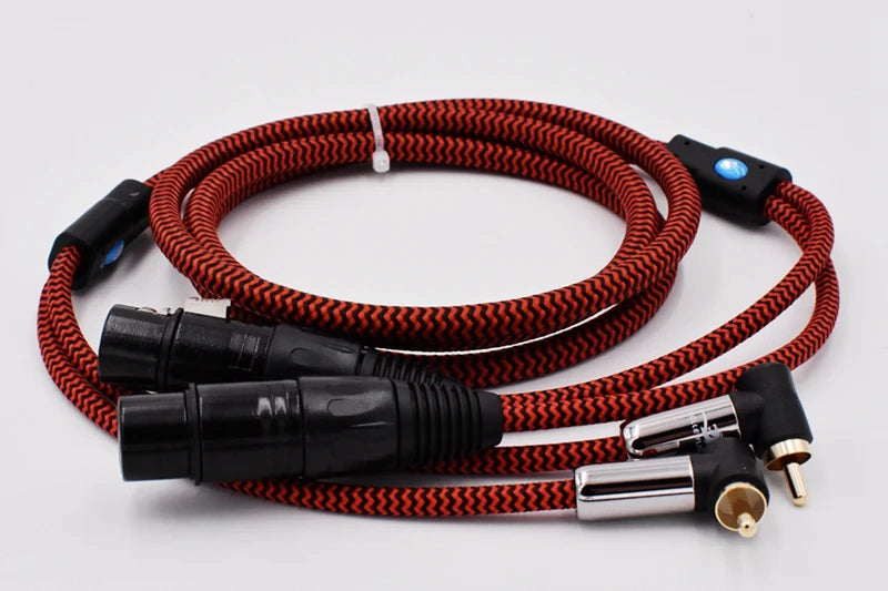 Premium Audio Cable Dual XLR Female to Dual RCA Male for AMP Sound Mixer 2RCA to 2XLR Regular 3 Pin OFCCable 1M 2M 3M 5M 8M 15M