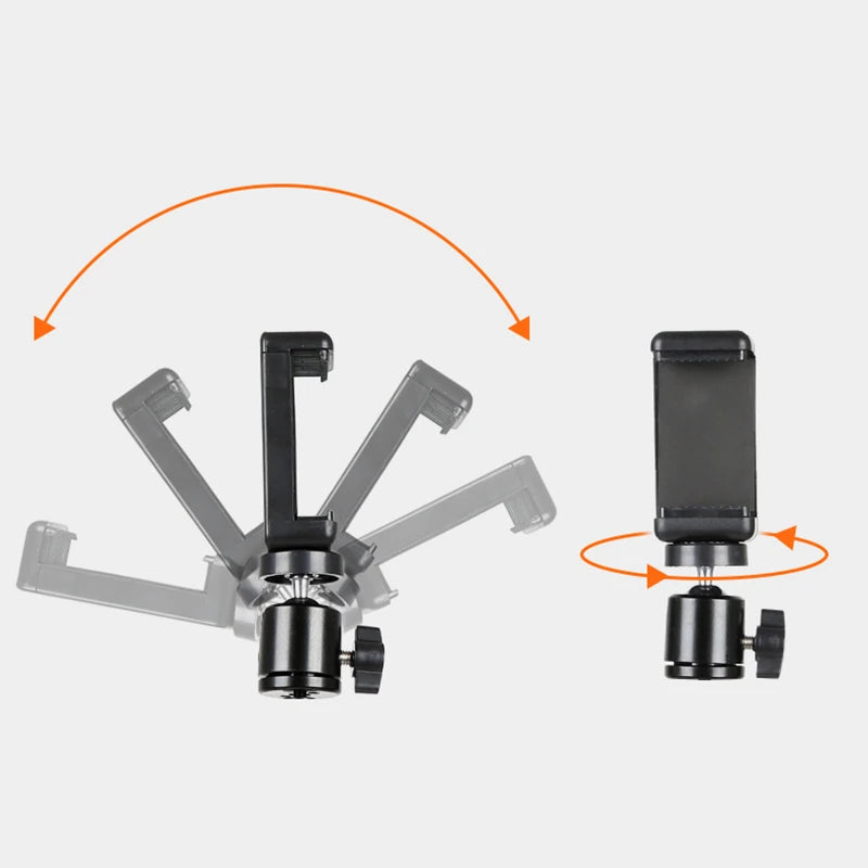 Guitar Head Clip Mobile Phone Holder Live Broadcast Bracket Stand Tripod Clip Head For iPhone 11 X Support Desktop Music Holder