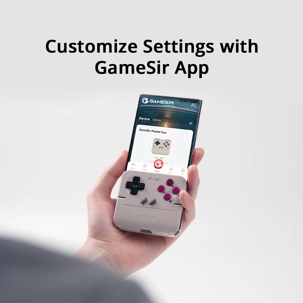 GameSir Pocket Taco Gaming Mobile Controller, Portable Retro Gamepad, Lightweight Bluetooth Vertical Handheld for Android