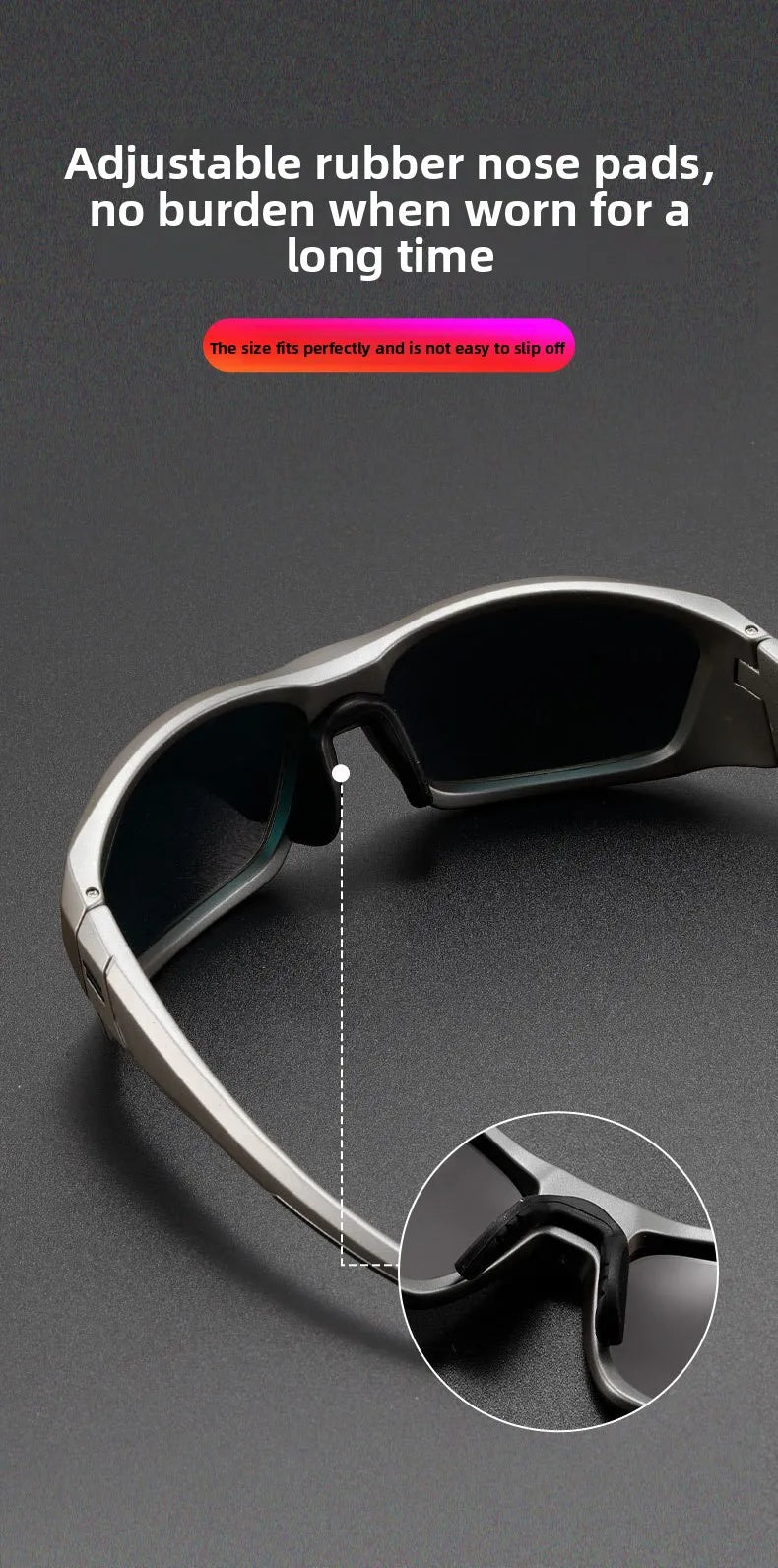 Ultralight Outdoor Sports Fashion Sunglasses Polarized UV Protection Sunglasses Cycling Windproof Sunglasses