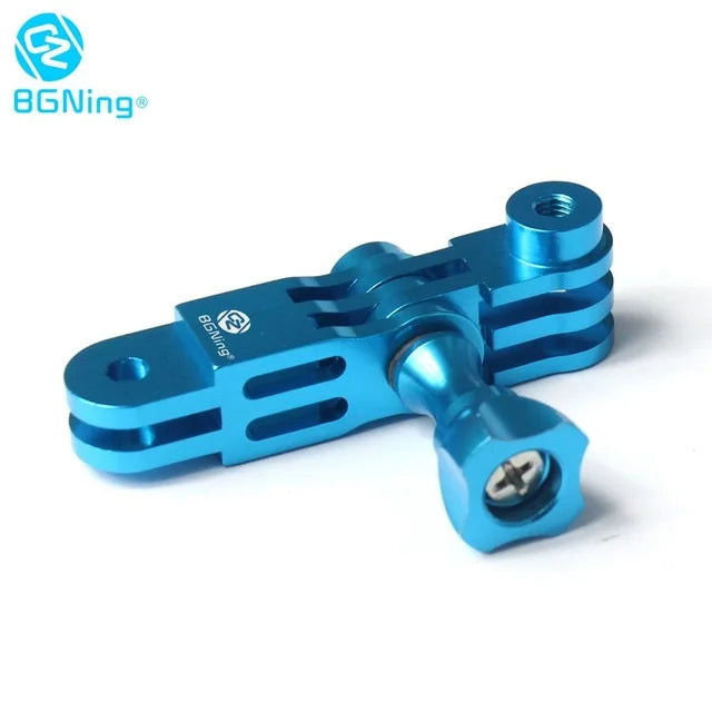 CNC Aluminum Three-Way Pivot Arm Mount Adapter for GOPRO Hero 13 12 11 10 Session Yi SJcam EKEN Sony DJI Action Camera Tripod