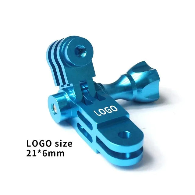 CNC Aluminum Three-Way Pivot Arm Mount Adapter for GOPRO Hero 13 12 11 10 Session Yi SJcam EKEN Sony DJI Action Camera Tripod