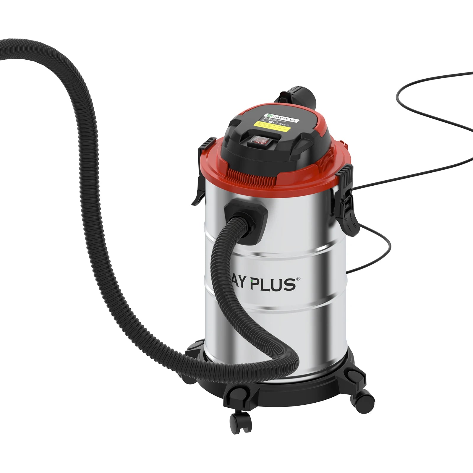 Wet & Dry Vacuum Cleaner 20L 6000W 20kpa 3 In 1 Blower Cleaning Portable Powerful Suction Industrial Vacuum with 4 Caster Wheels