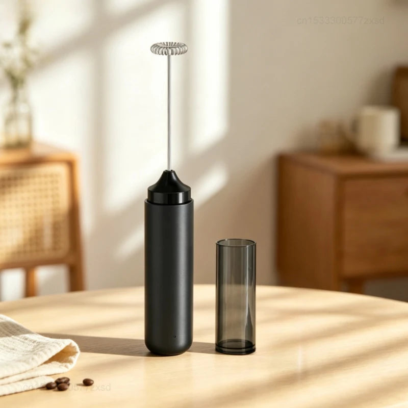 Portable Electric Milk Frother Foam Maker Handheld Rechargeable Foamer High Speed for Coffee Cappuccino Cream Kitchen Food Mixer