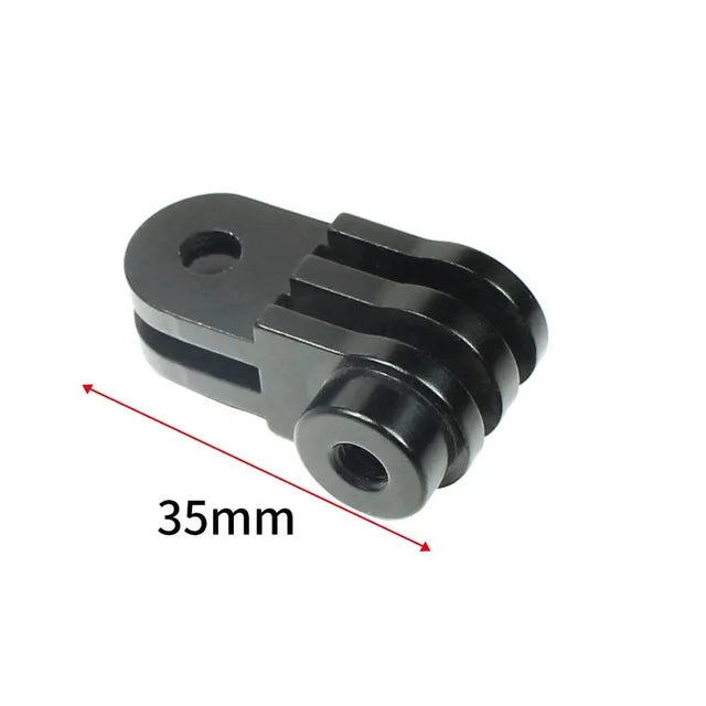 CNC Aluminum Three-Way Pivot Arm Mount Adapter for GOPRO Hero 13 12 11 10 Session Yi SJcam EKEN Sony DJI Action Camera Tripod