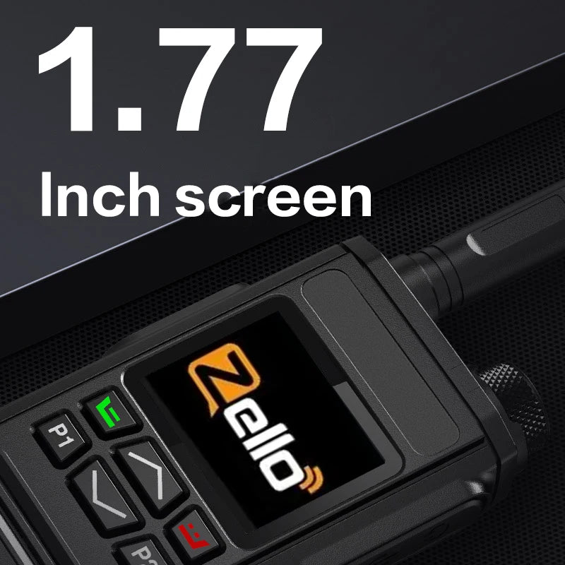 Android 8.1 | Zello 4G POC Radio - SIM/WiFi & Bluetooth, 100Mi Range, Professional Walkie Talkie