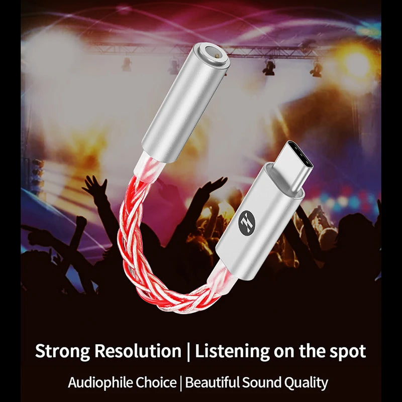 JCALLY JM6 Pro USB-C to 3.5mm HiFi DAC Headphone Adapter