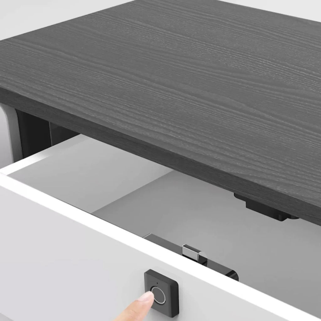 Compact ABS Fingerprint Drawer Lock Smart Biometric Security for Cabinets Shoe Lockers File Cabinets Easy to Install