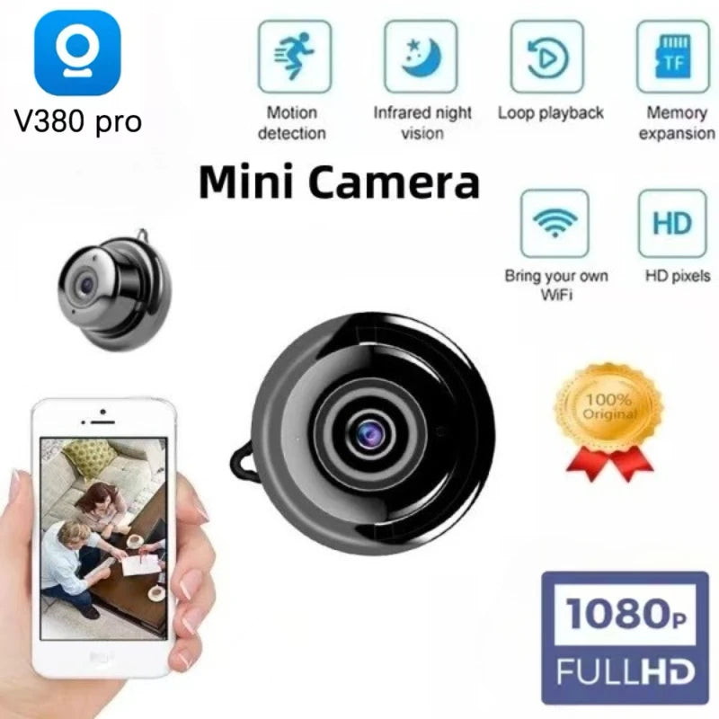 V380 Mini Cameras HD 1080P Small Wifi Camera  Micro IP Cam Infrared Night Version DVR Remote Motion Sensor Audio Video Recorder