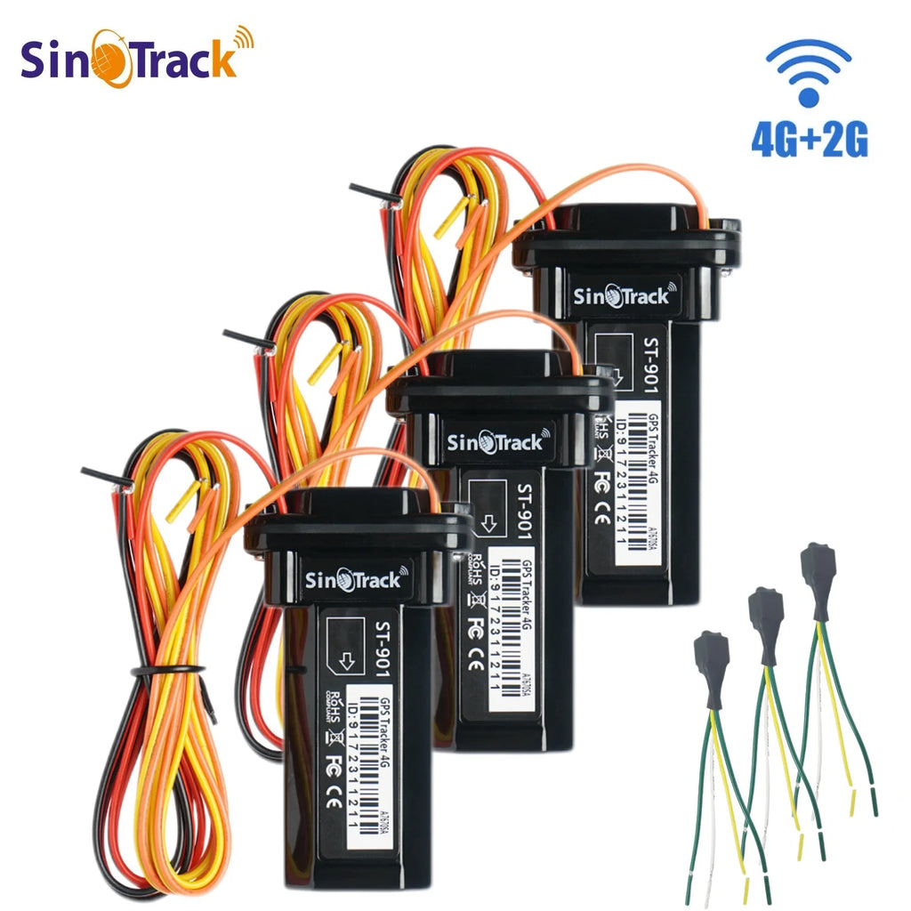 SinoTrack ST-901L 4G GPS Car Tracker with Engine Cut-Off (3-Pack)