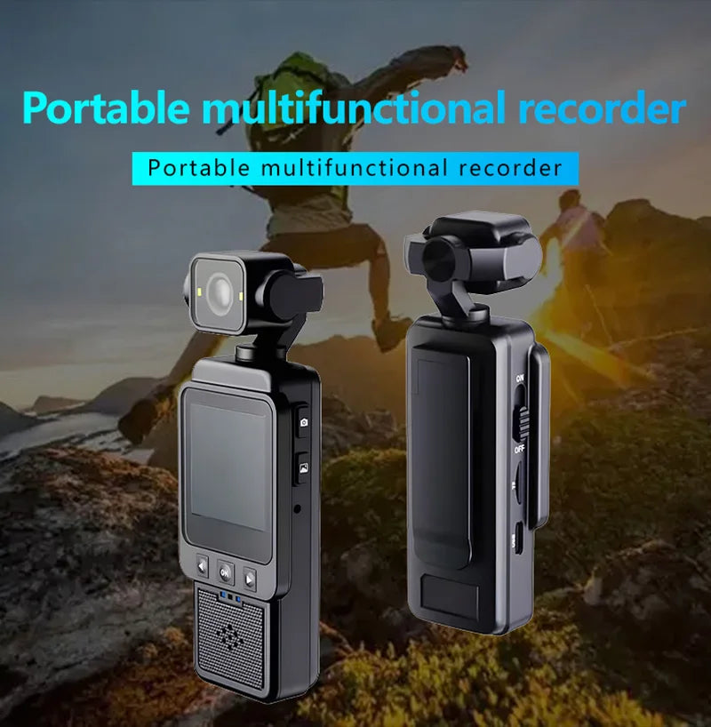 OnePlus 4K Handheld Sports Pocket Camera Display 180° Rotatable WiFi Wireless Video Recorder Built-in Fill Light Motion Camera