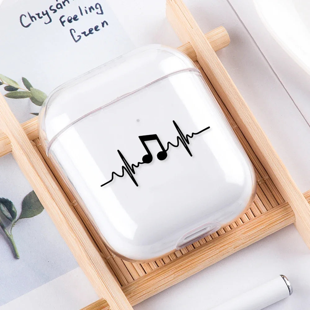 Airplane Pattern Clear Earphone Cases For Airpods 4th 2 1 3 Pro 2 Fundas Headphone Cover For Apple Airpods Air Pods Pro Airpods3