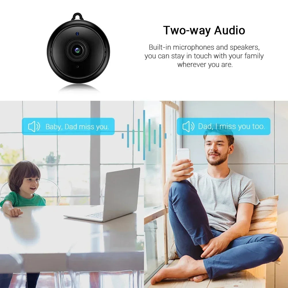 V380 Mini Cameras HD 1080P Small Wifi Camera  Micro IP Cam Infrared Night Version DVR Remote Motion Sensor Audio Video Recorder