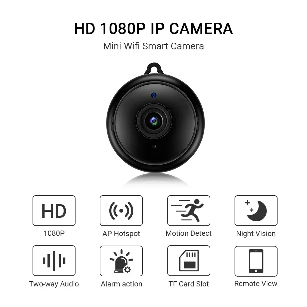 V380 Mini Cameras HD 1080P Small Wifi Camera  Micro IP Cam Infrared Night Version DVR Remote Motion Sensor Audio Video Recorder