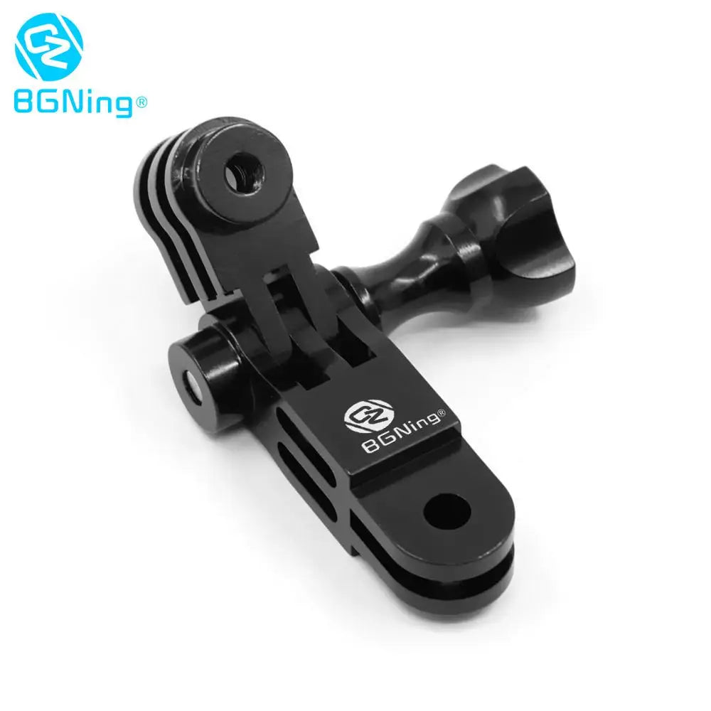 CNC Aluminum Three-Way Pivot Arm Mount Adapter for GOPRO Hero 13 12 11 10 Session Yi SJcam EKEN Sony DJI Action Camera Tripod