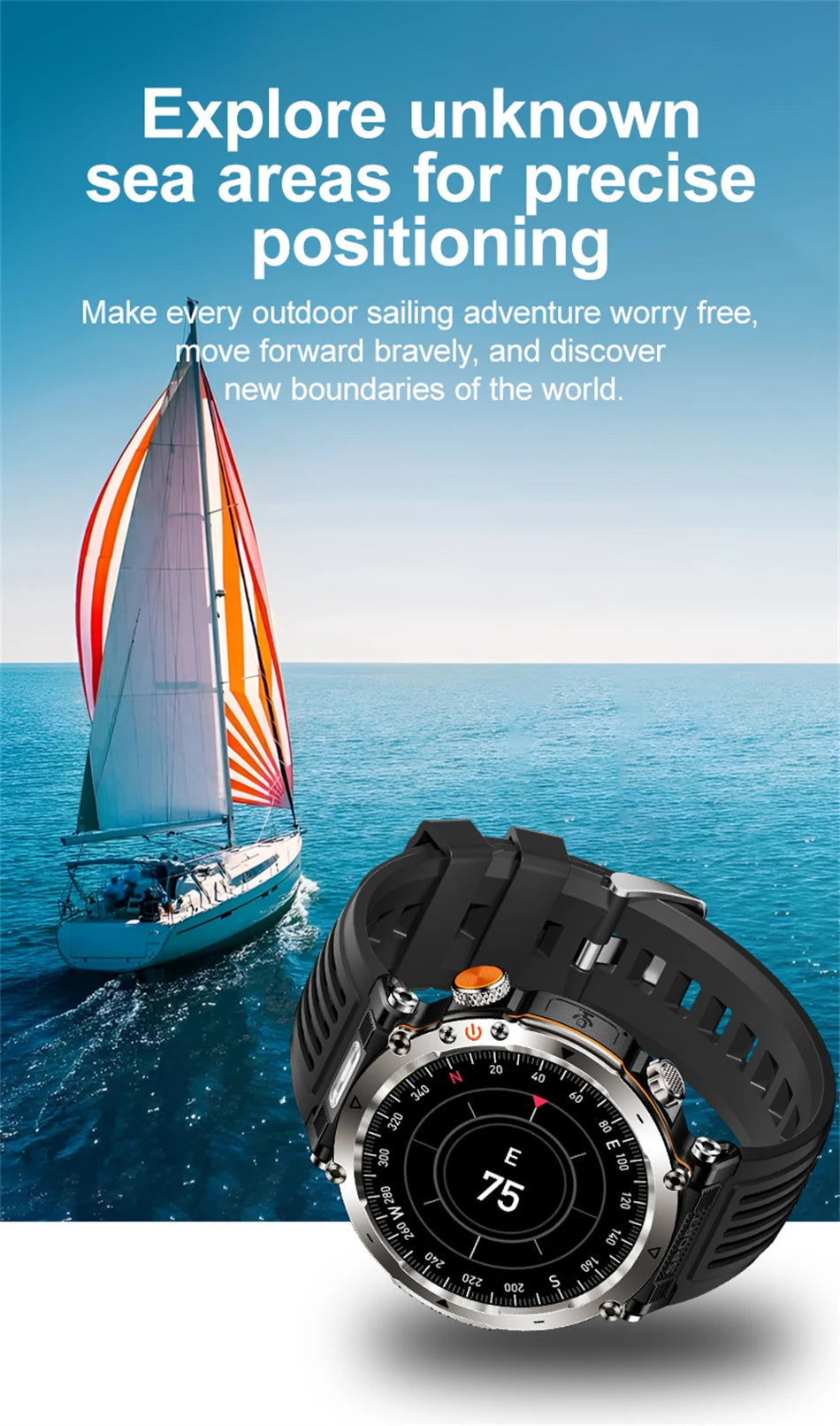 Outdoor Sports Smart Watch Men AMOLED Screen NFC Heart Rate Bluetooth Call 5ATM Waterproof Smartwatch 2025 New Fashion Luxury