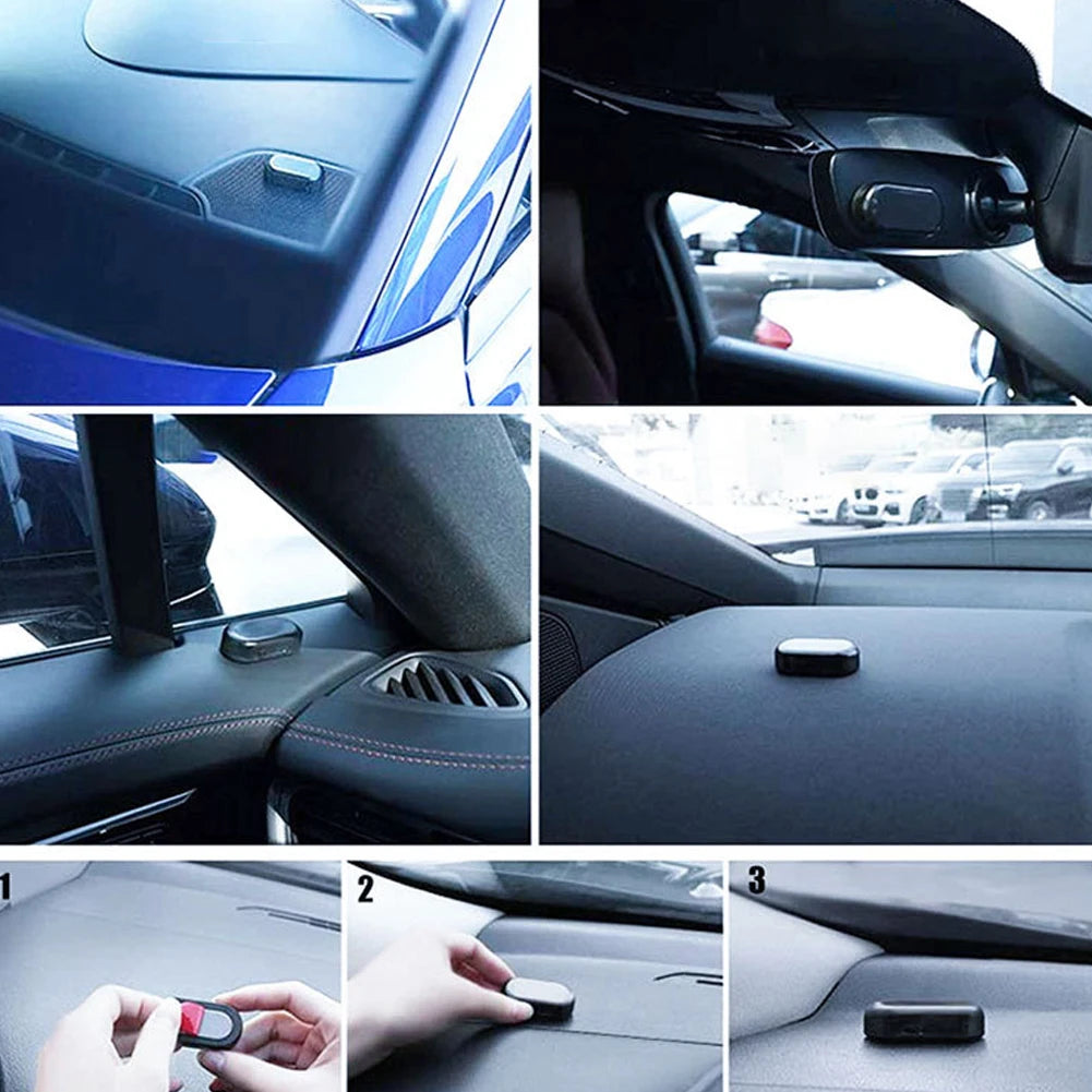 Solar Powered Car Fake Security Light Super Bright Simulated Dummy Alarm Blue/Red Light Wireless Warning Anti-Theft Caution Lamp