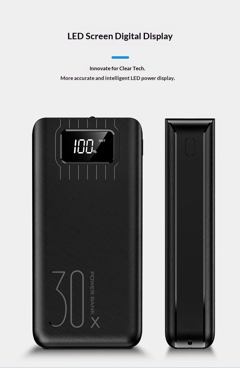 30,000mAh Fast Charging Power Bank