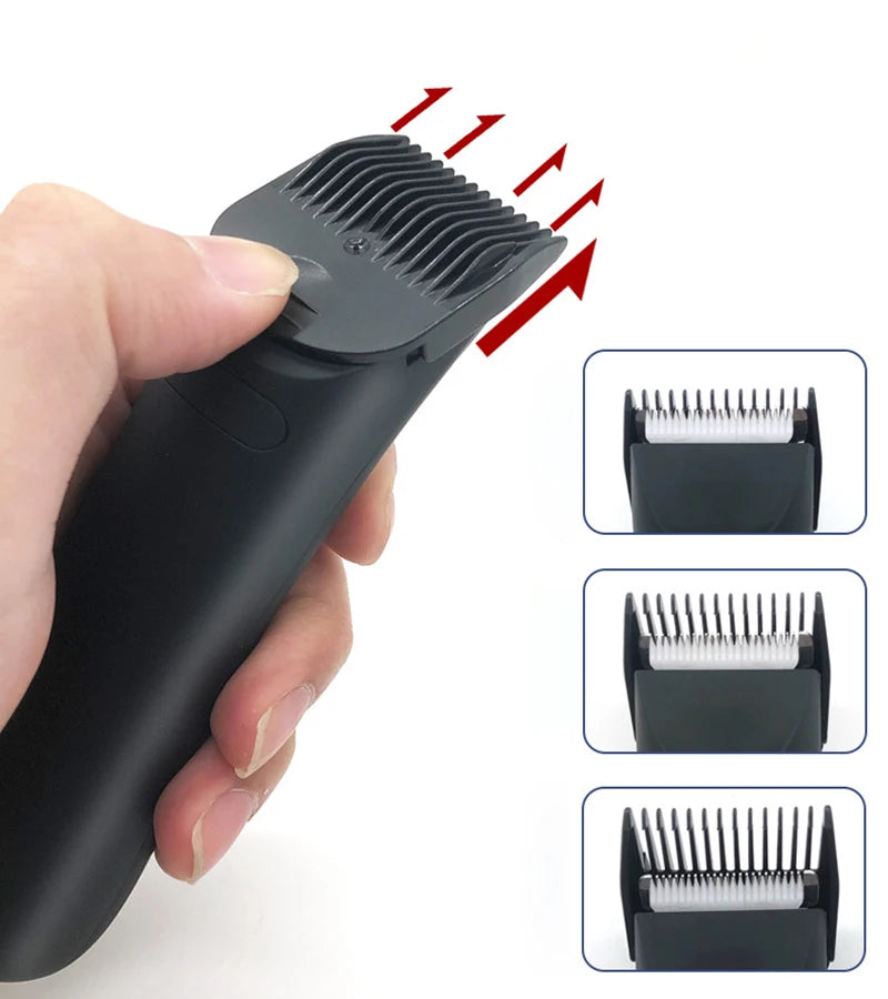 Groin Area Hair Trimmer Lawn Mower Ceramic Blade Waterproof Wet Dry Hair Clippers Pubic Armpit Body Hair Ultimate Hygiene Razor