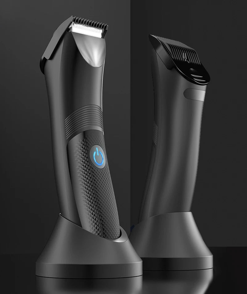 Groin Area Hair Trimmer Lawn Mower Ceramic Blade Waterproof Wet Dry Hair Clippers Pubic Armpit Body Hair Ultimate Hygiene Razor