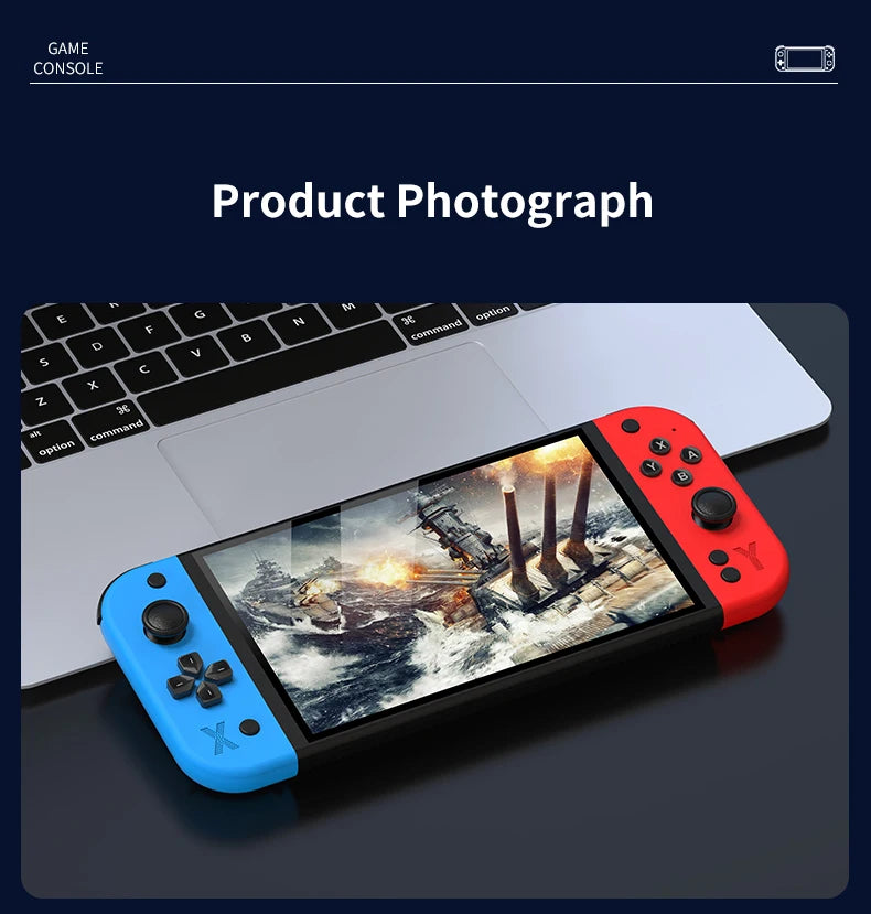 G90 Retro Handheld Game Console Built-in Mass Classic Arcade Games HD Large Screen Support Connect TV Portable Gaming Console Gi