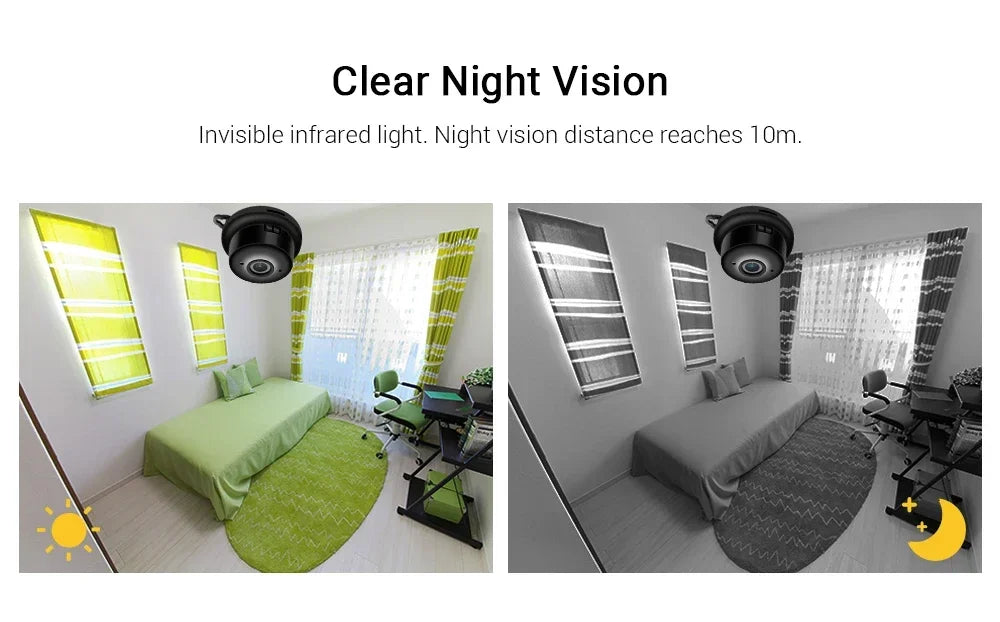 V380 Mini Cameras HD 1080P Small Wifi Camera  Micro IP Cam Infrared Night Version DVR Remote Motion Sensor Audio Video Recorder