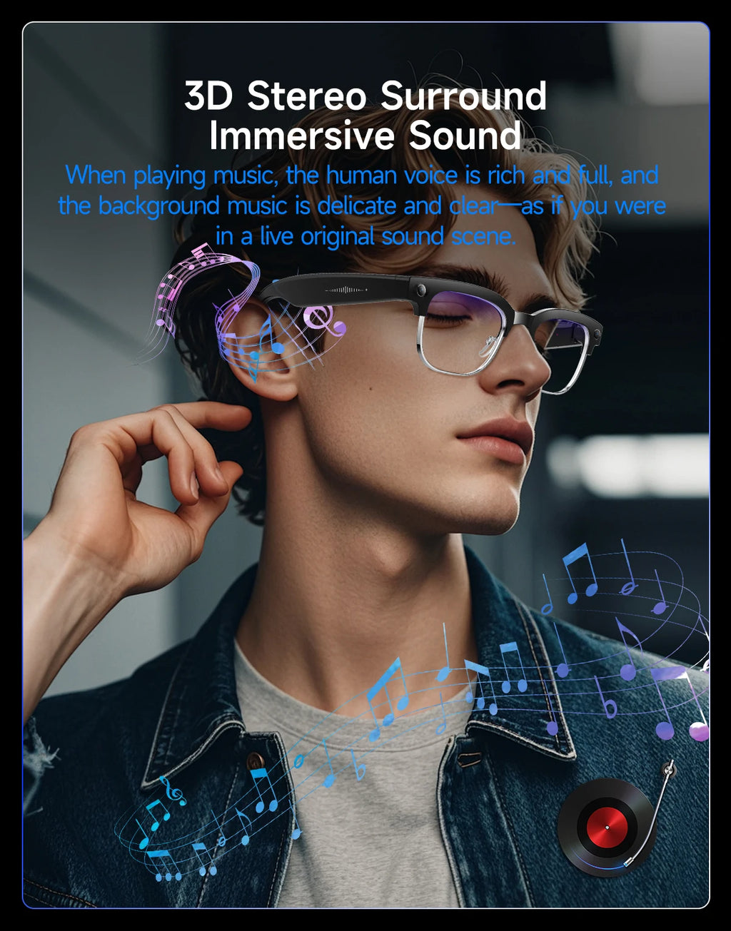 2026 World Premiere 4K HD Camera AI Smart Glasses 800W Pixel Camera 1080P Video AI Photo Recognition Call Travel abroad Glasses