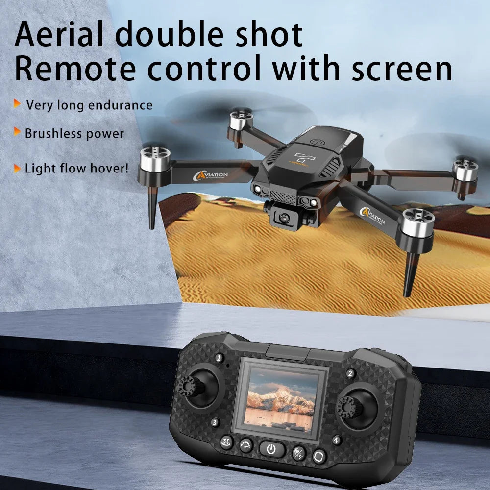 Lenovo Original F205 Drone Professional 8K HD Dual Camera With Screen Remote Control Smart Obstacle Avoidanc FPV Brushless Motor