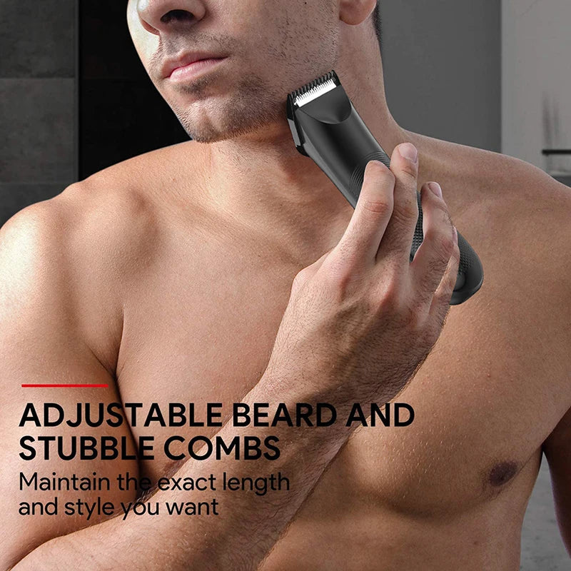 Groin Area Hair Trimmer Lawn Mower Ceramic Blade Waterproof Wet Dry Hair Clippers Pubic Armpit Body Hair Ultimate Hygiene Razor