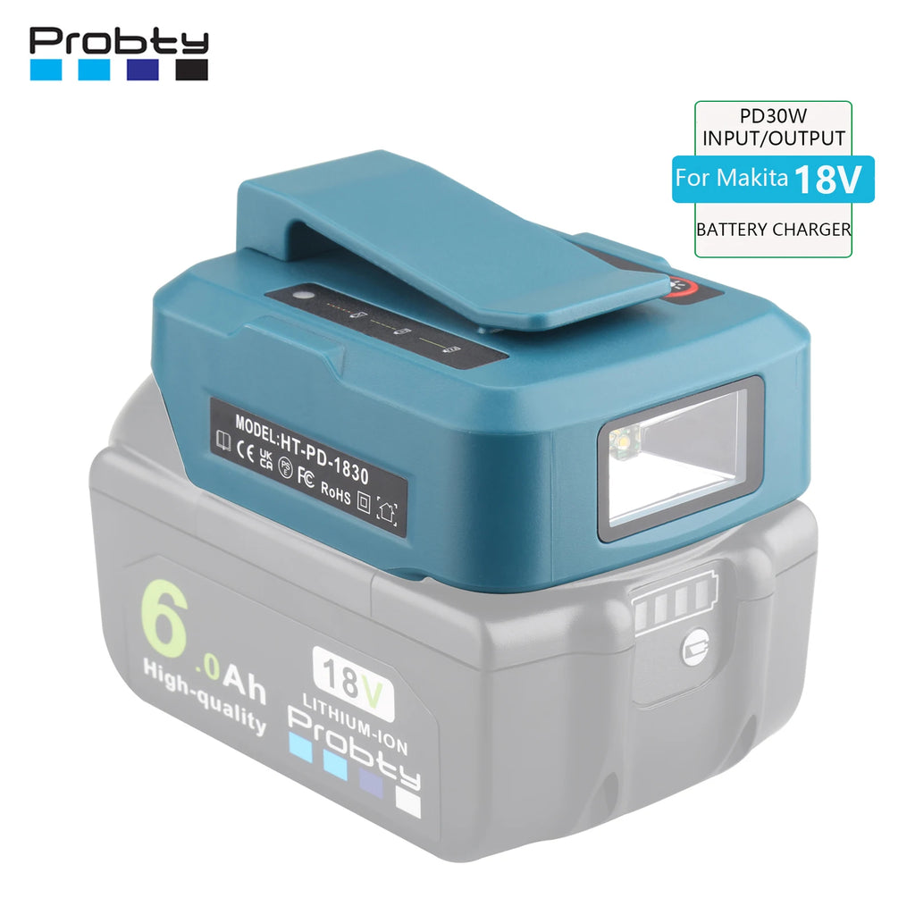 30W PD Charger for Makita 18V Batteries