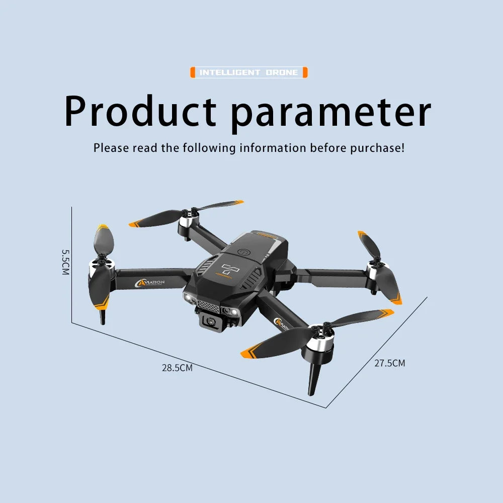 Lenovo Original F205 Drone Professional 8K HD Dual Camera With Screen Remote Control Smart Obstacle Avoidanc FPV Brushless Motor