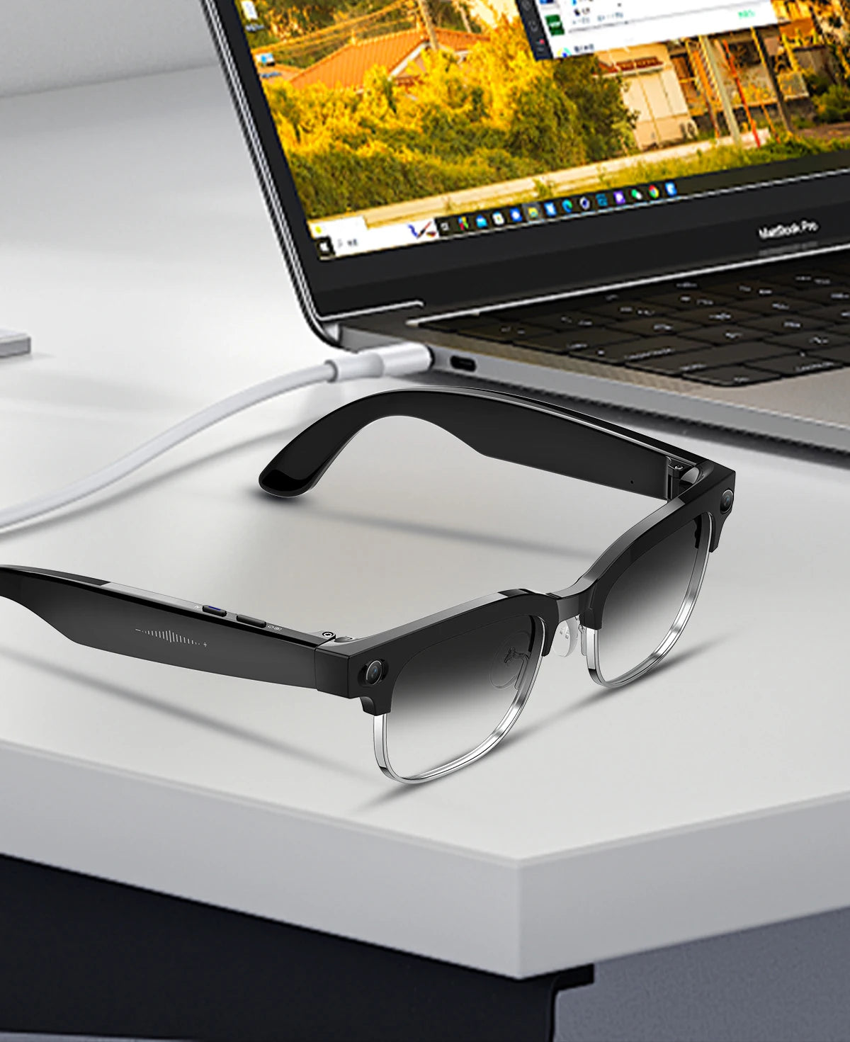 2026 World Premiere 4K HD Camera AI Smart Glasses 800W Pixel Camera 1080P Video AI Photo Recognition Call Travel abroad Glasses
