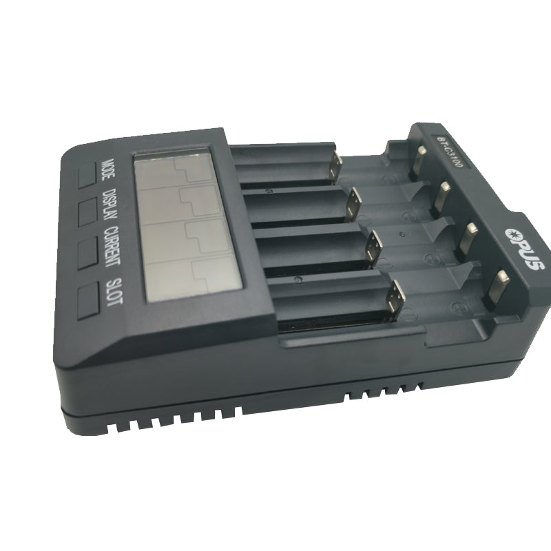OPUS BT-C3100 V2.2 Universal Four Slots LCD Screen Replenisher Smart Rechargeable Smart Battery Charger Accessories & Parts New