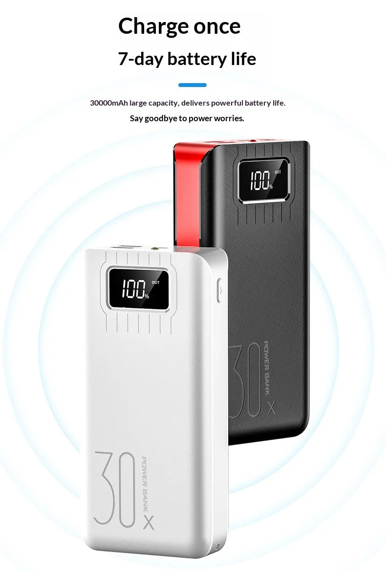 30,000mAh Fast Charging Power Bank