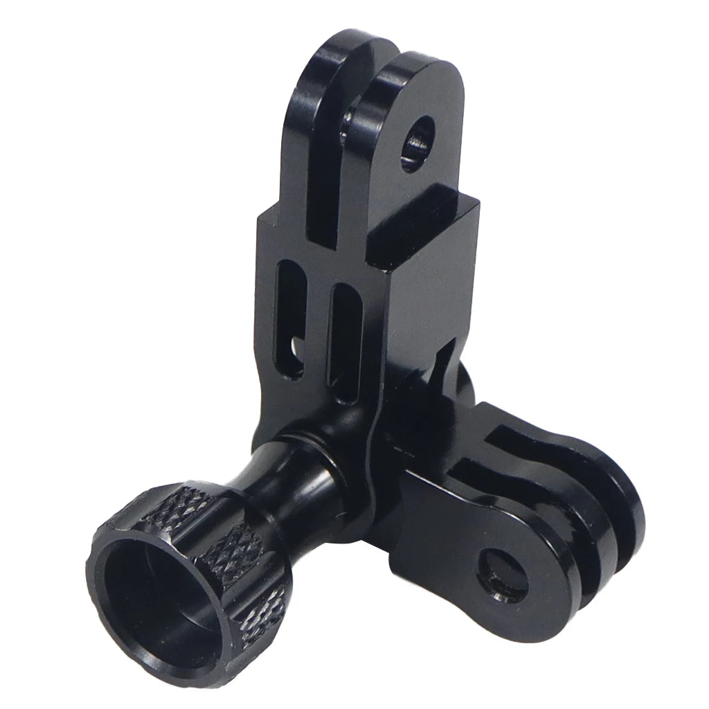 CNC Aluminum Three-Way Pivot Arm Mount Adapter for GOPRO Hero 13 12 11 10 Session Yi SJcam EKEN Sony DJI Action Camera Tripod