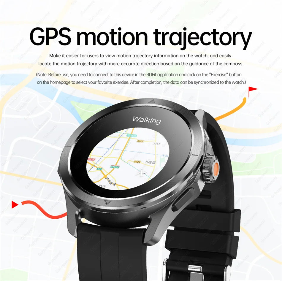 2026 GUHUAVMI Men's Smart Watch Waterproof IP69K Military-Grade Durability Bluetooth Call GPS Tracking Smartwatches Android iOS