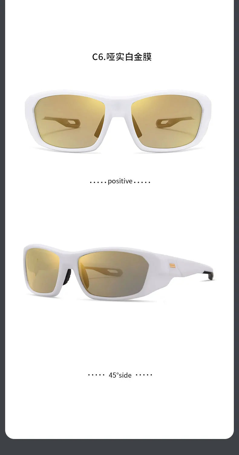 Ultralight Outdoor Sports Fashion Sunglasses Polarized UV Protection Sunglasses Cycling Windproof Sunglasses