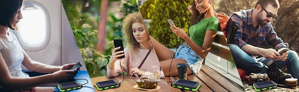 80,000mAh Solar Power Bank with LED Light