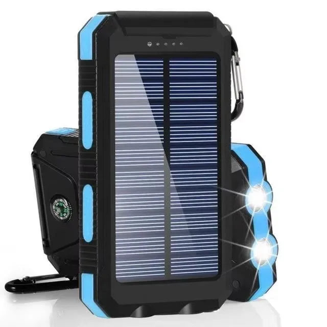 80,000mAh Solar Power Bank with LED Light
