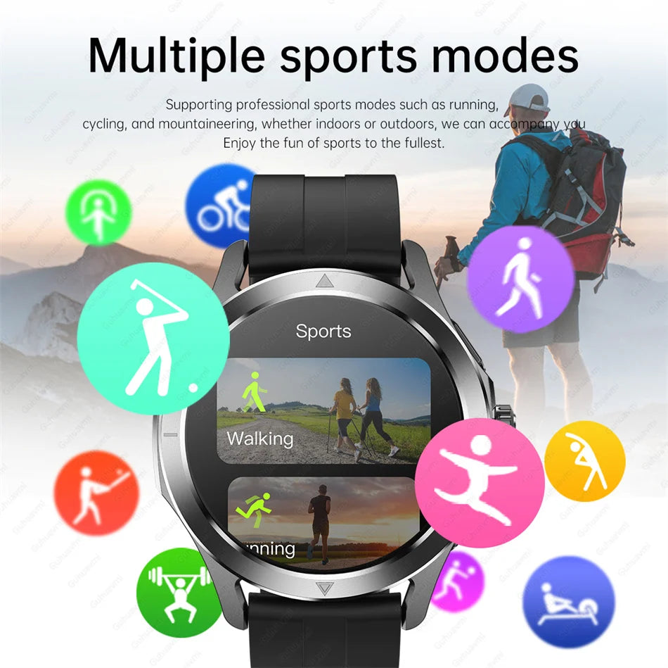 2026 GUHUAVMI Men's Smart Watch Waterproof IP69K Military-Grade Durability Bluetooth Call GPS Tracking Smartwatches Android iOS