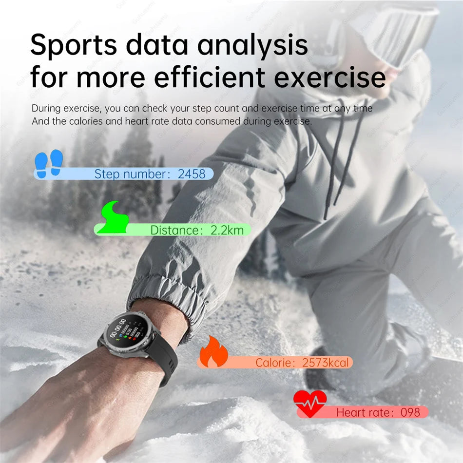 2026 GUHUAVMI Men's Smart Watch Waterproof IP69K Military-Grade Durability Bluetooth Call GPS Tracking Smartwatches Android iOS