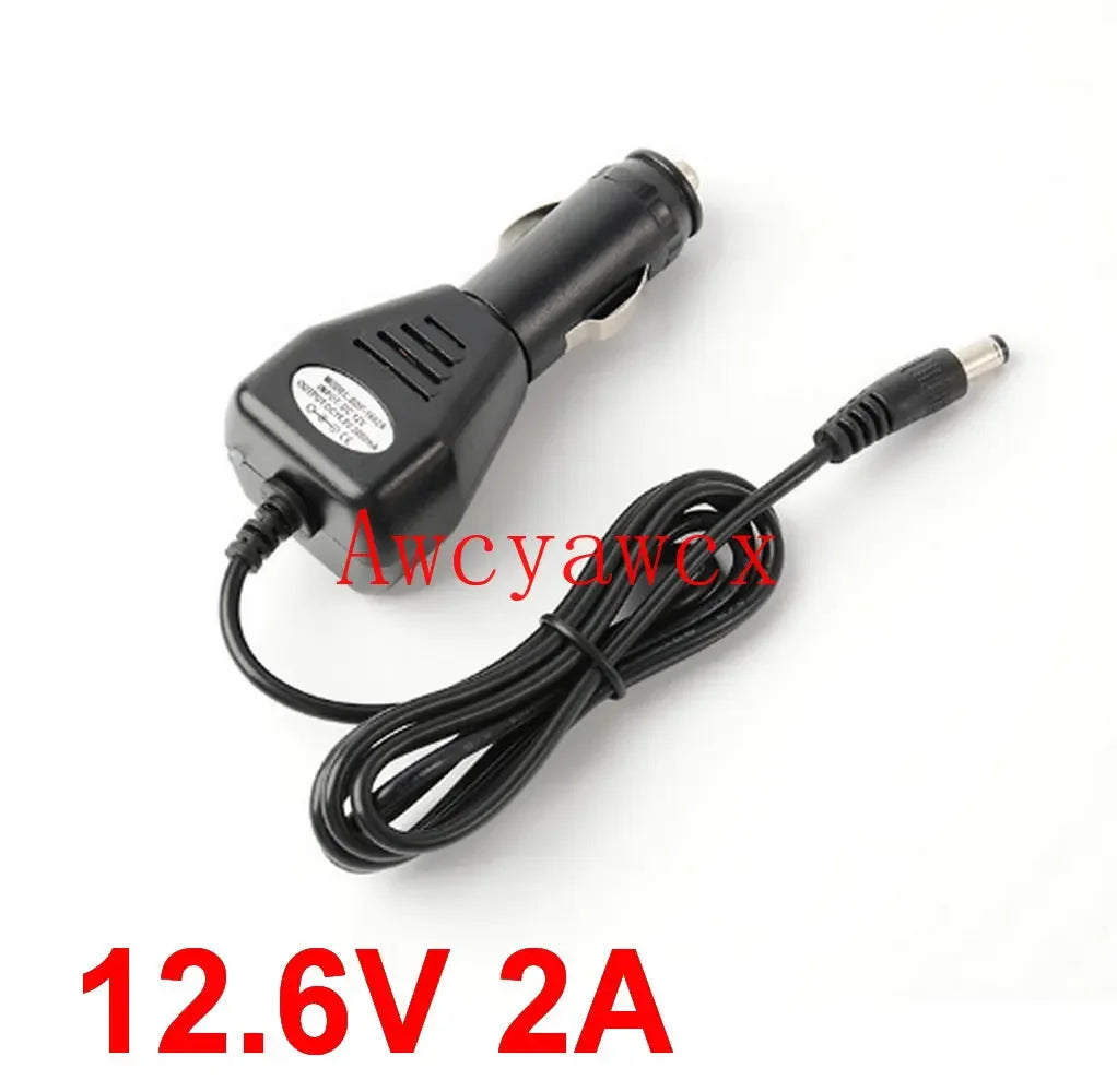 High Quality 8.4V 12.6V 16.8V 2A 2000mA car Charger Li-ion Battery car adapter Power supply For18650 Battery lithium battery