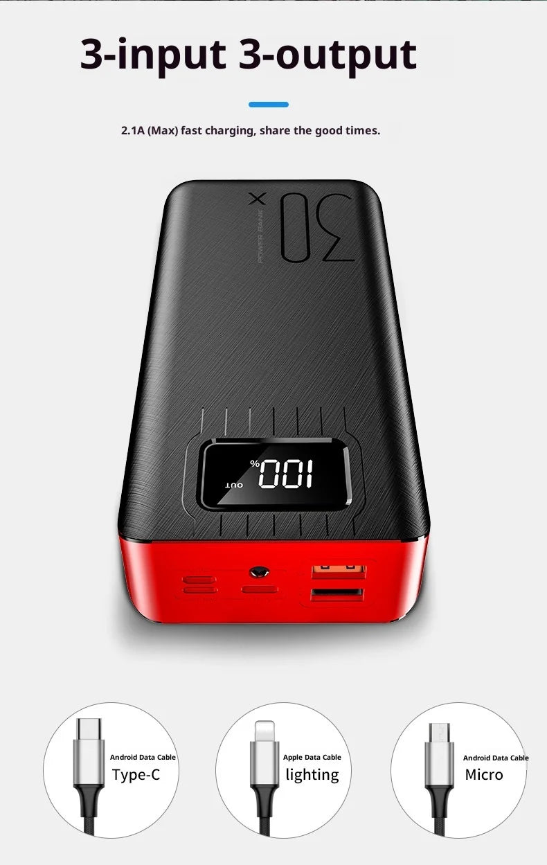 30,000mAh Fast Charging Power Bank